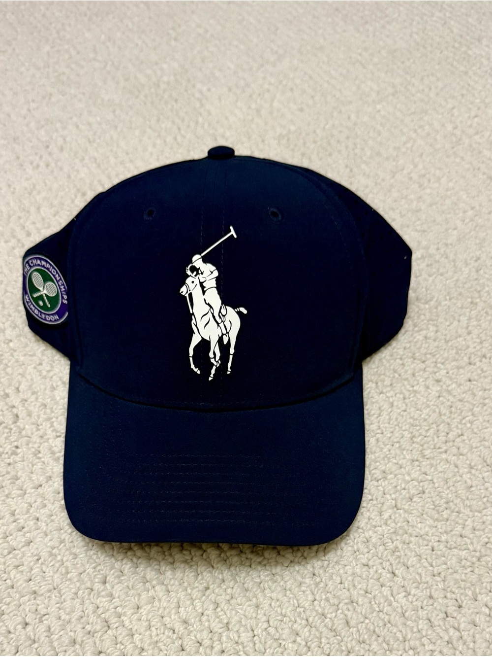 Polo by Ralph Lauren Navy Baseball Cap with Wimbledon logo